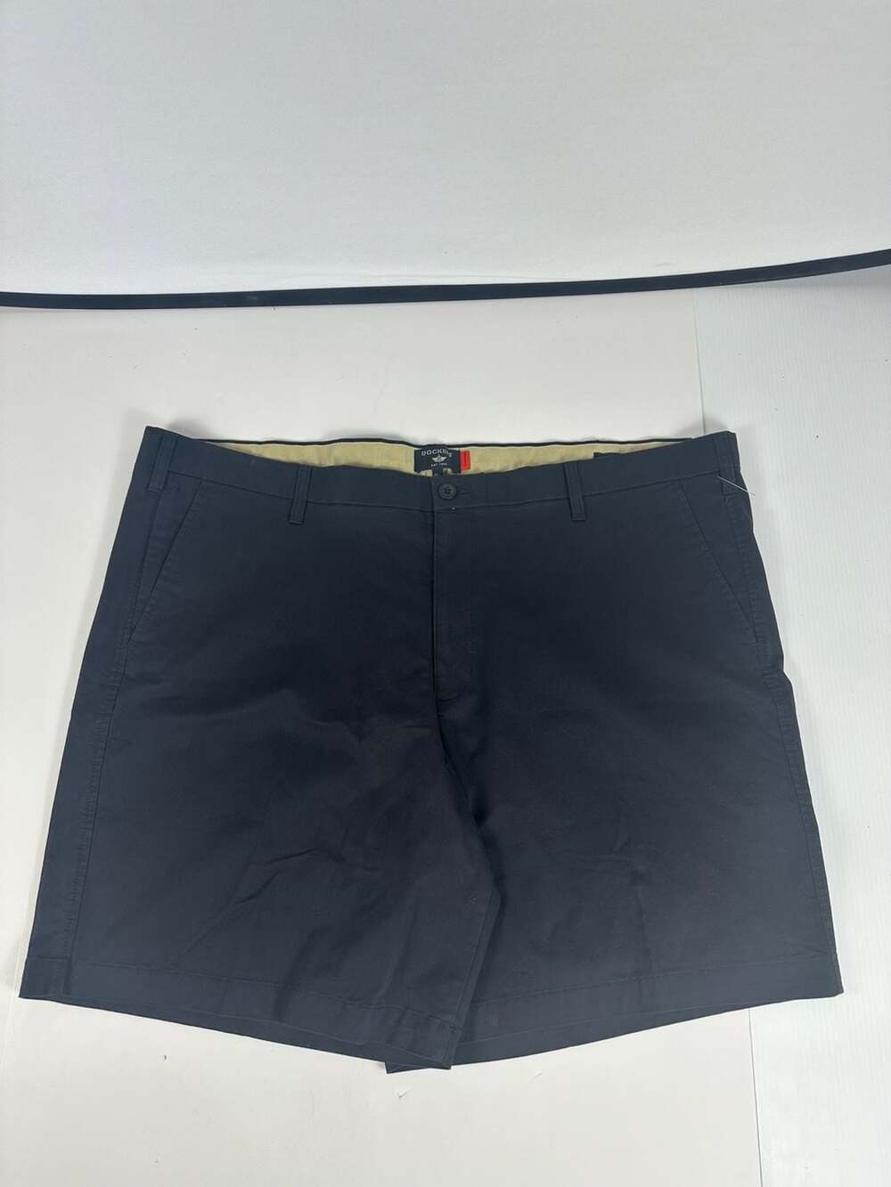 Dockers Men 46 Big Tall Ultimate Chino Shorts Black Supreme Flex Stretch NWT